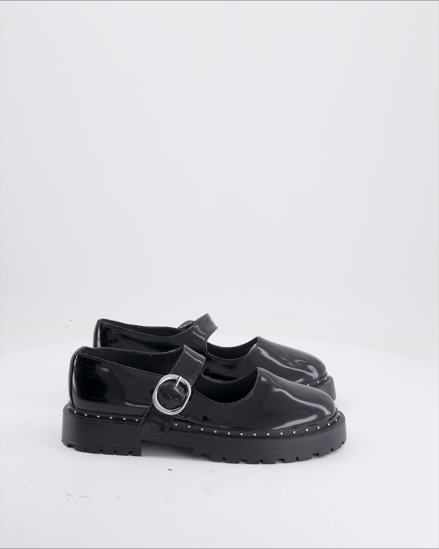 Zara Flats Polyurethane Black Eu 36