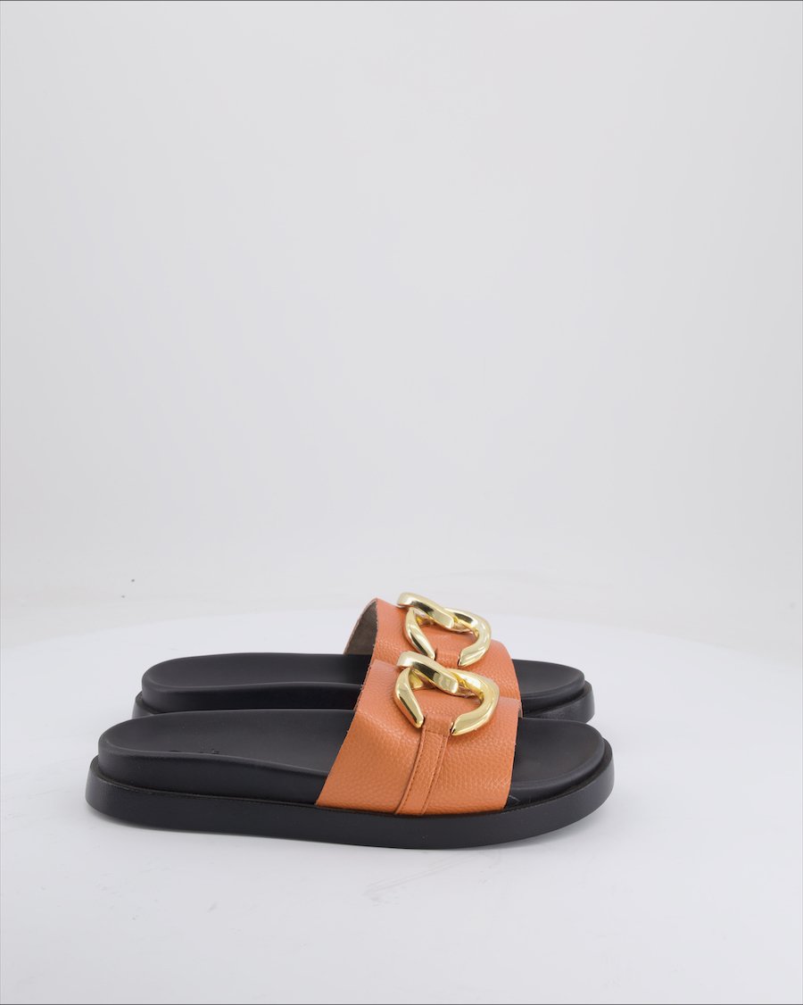 Rieker Sandals Leather Orange Eu 39