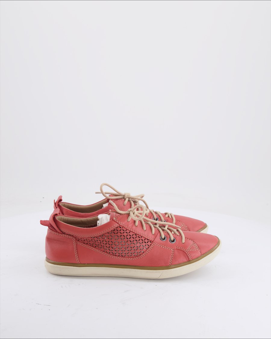 Geox Trainers Leather Red Eu 39