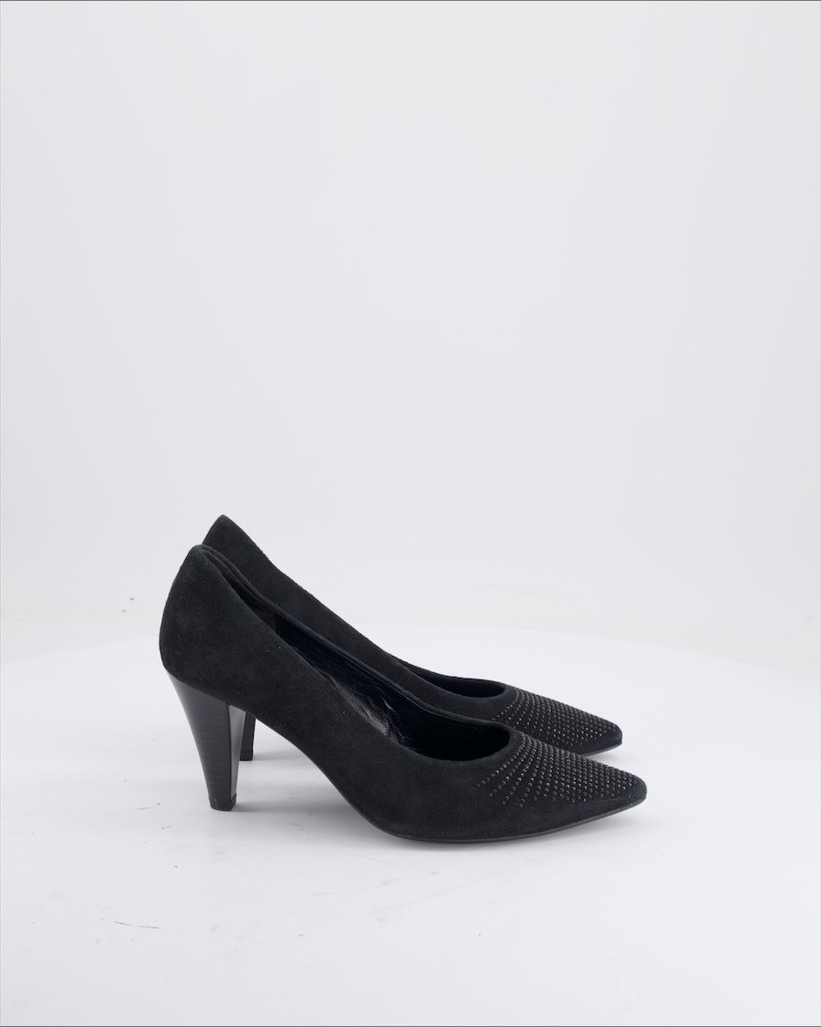 Gabor Heels Suede Black Eu 37.5