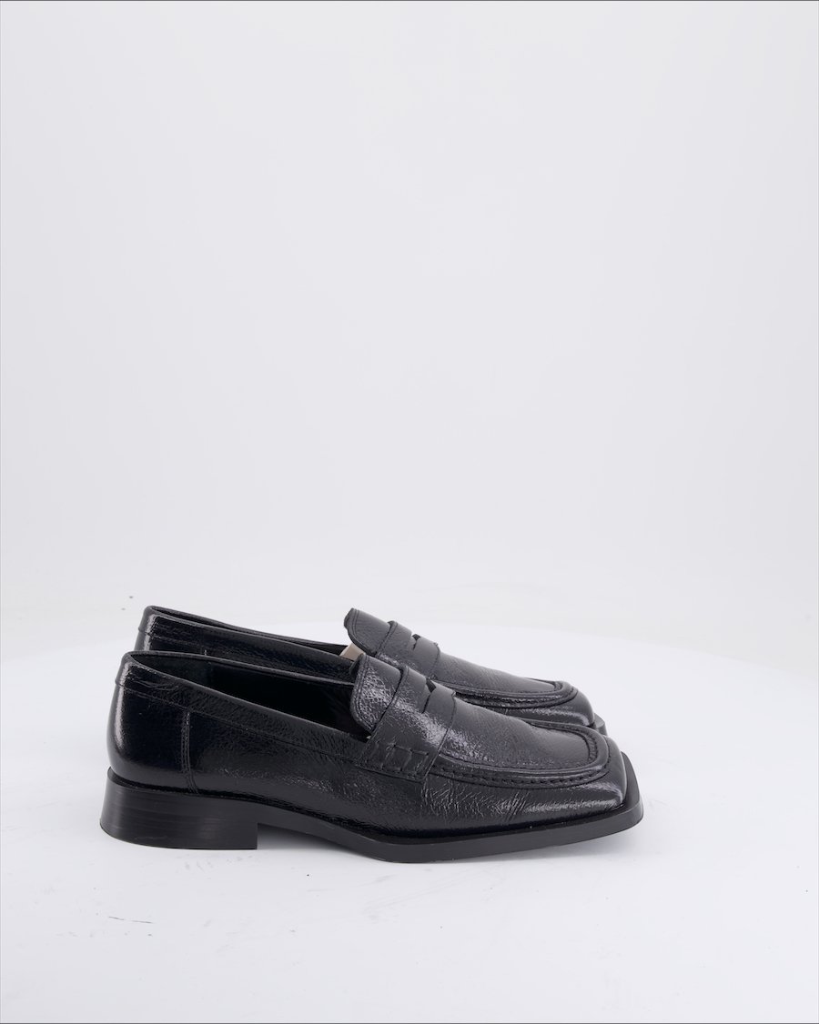 Mango Flats Leather Black Eu 38
