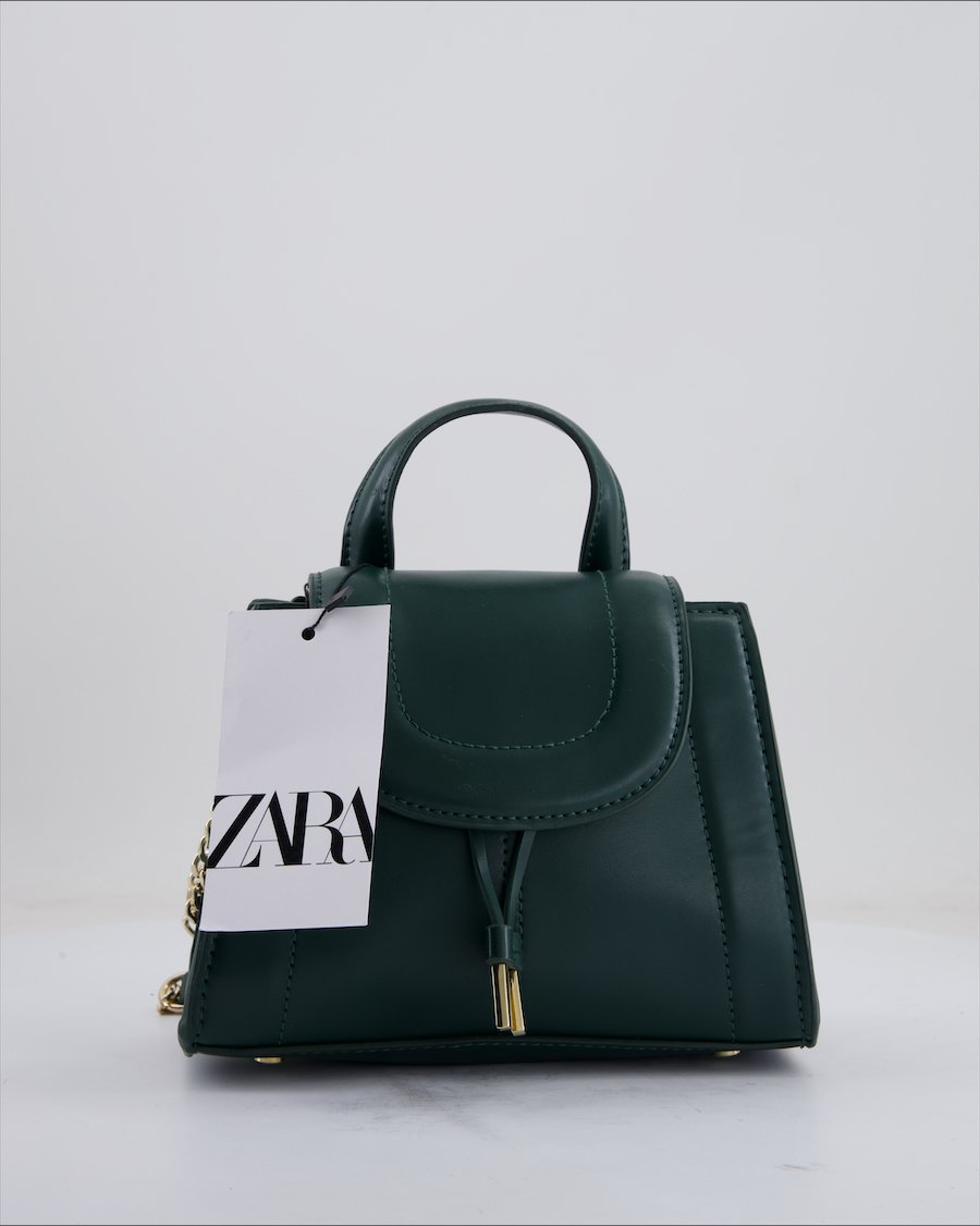 Zara Crossbody Bag Polyurethane Green