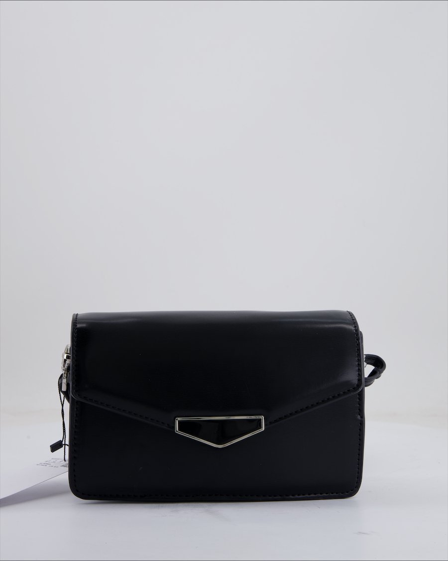 Mango Crossbody Bag Leather Black