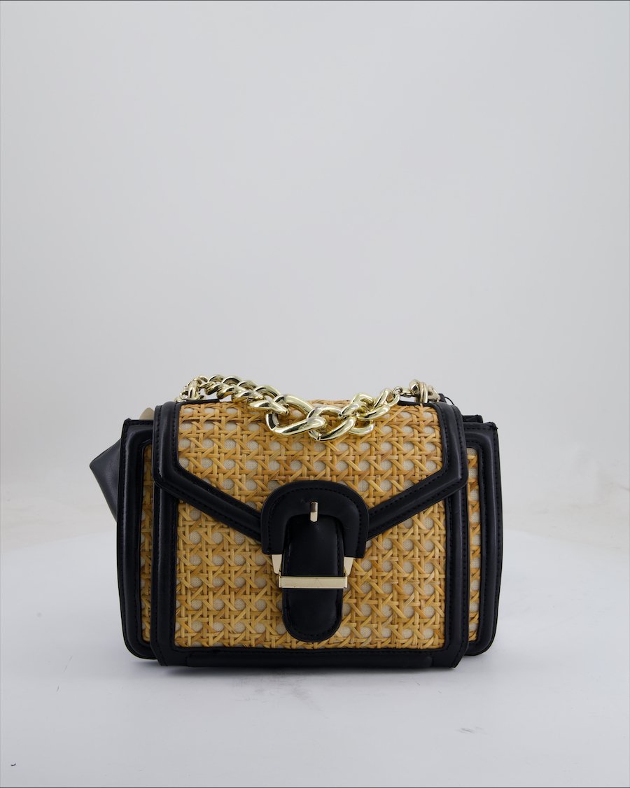 Zara Crossbody Bag Polyurethane Black