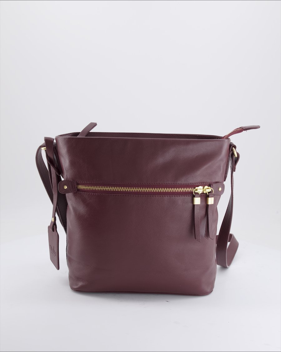 Nulu Crossbody bag Leather Burgundy