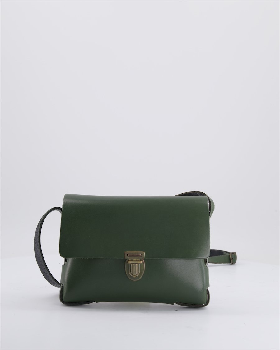 Elvy Crossbody bag Leather Petroil Green