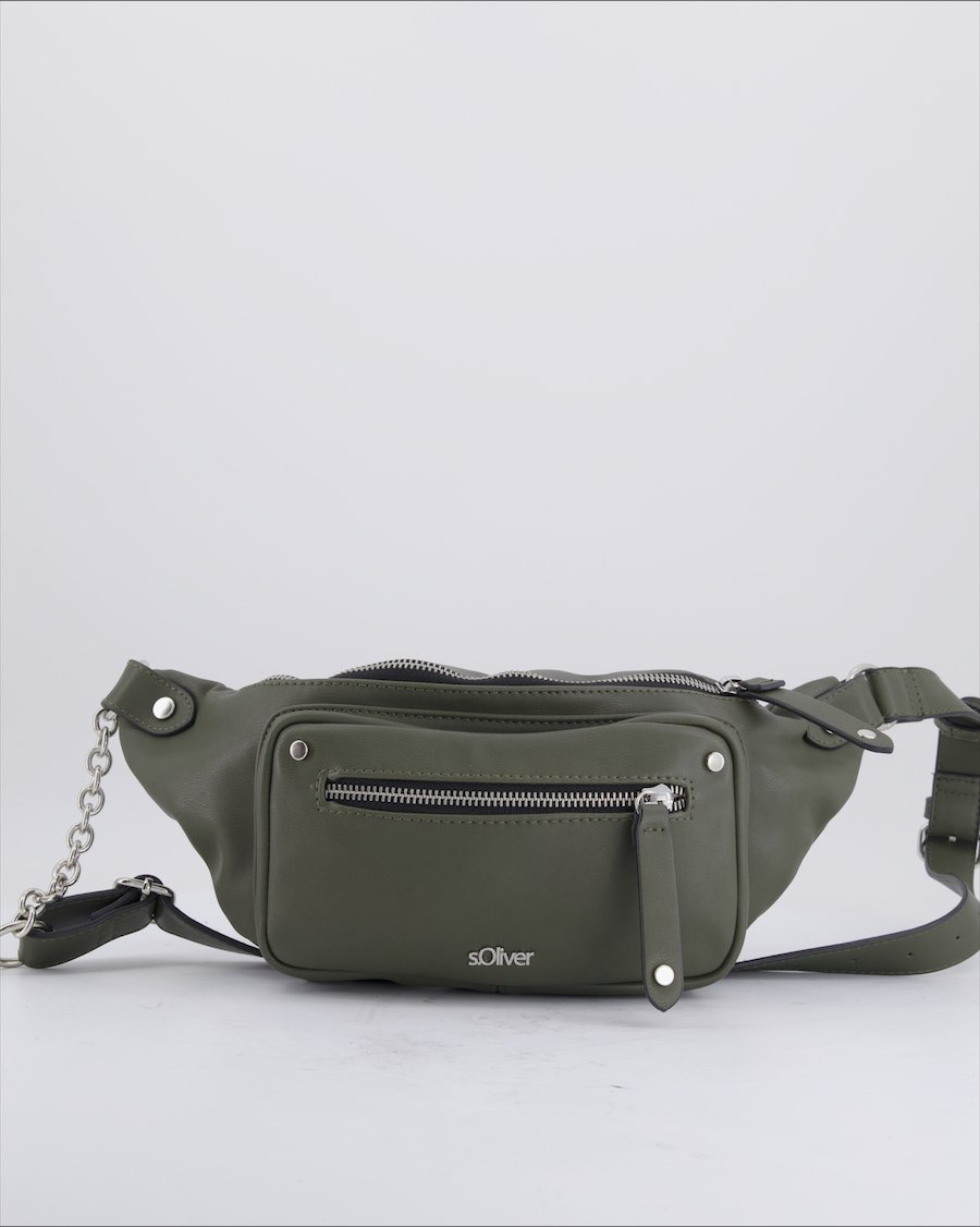 S.Oliver Bum Bag Polyurethane Petroil Green