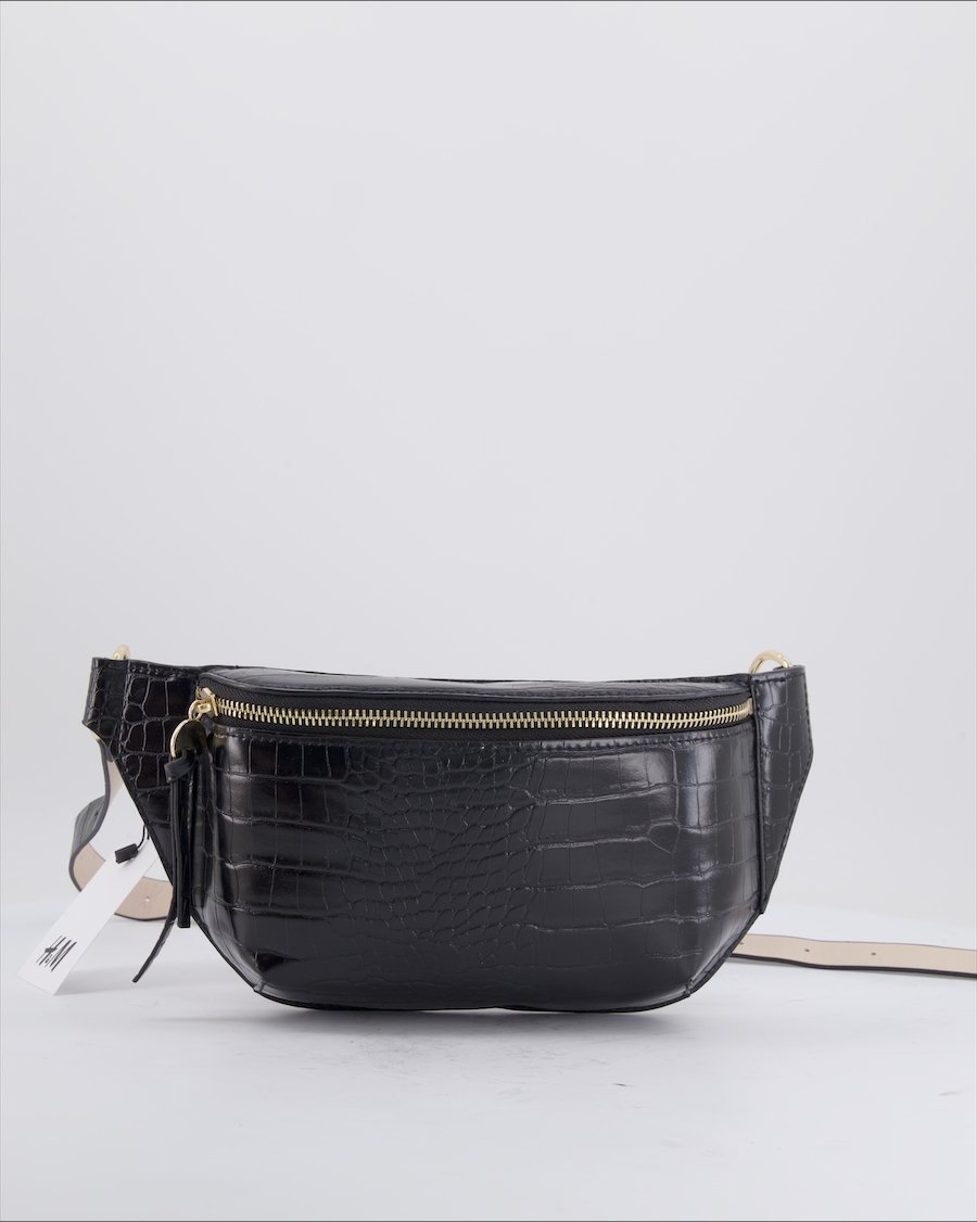 H&M Bum bag Polyurethane Black