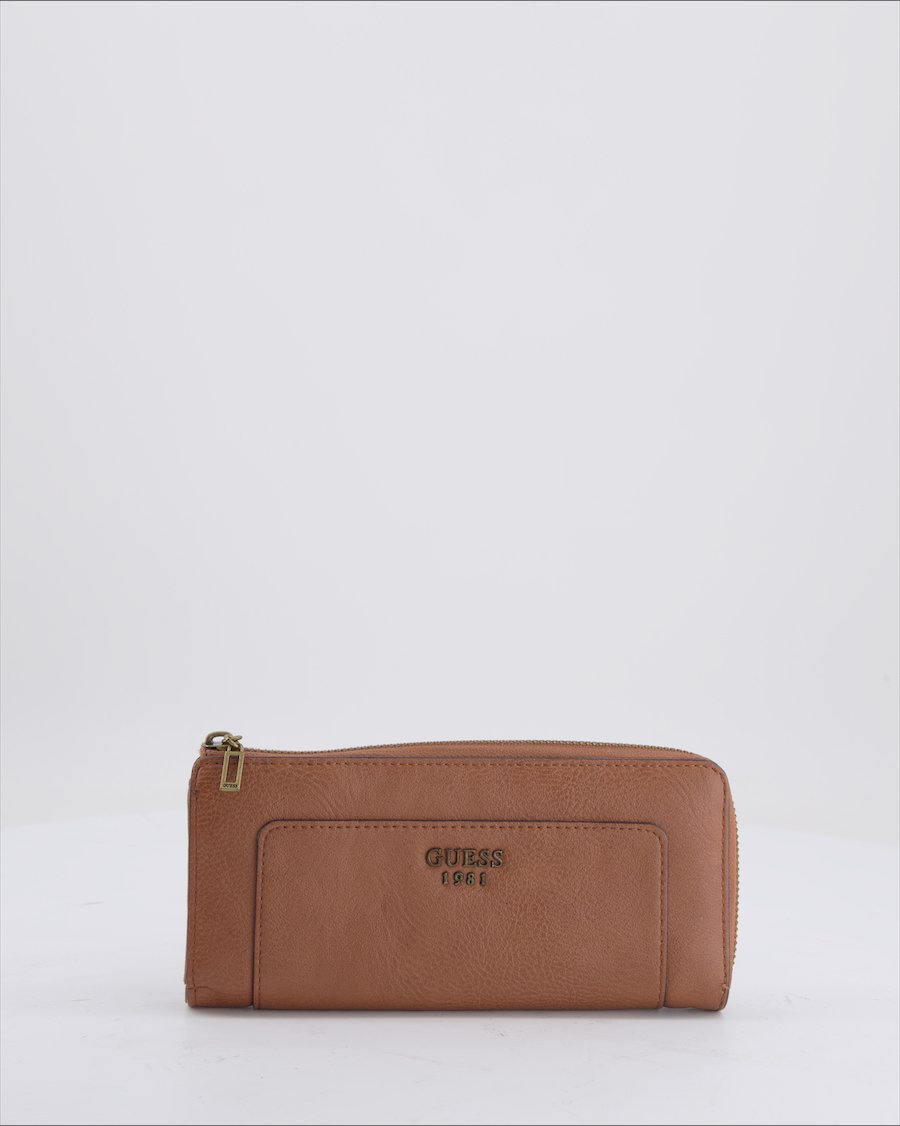 Guess Wallet Leather Brown