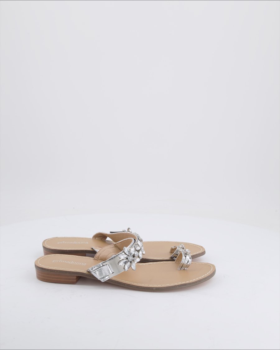 Prima Donna Sandals Leather Silver Eu 40