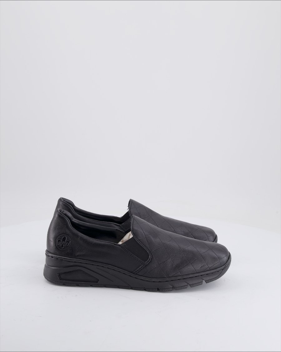 Rieker Flats Leather Black Eu 40