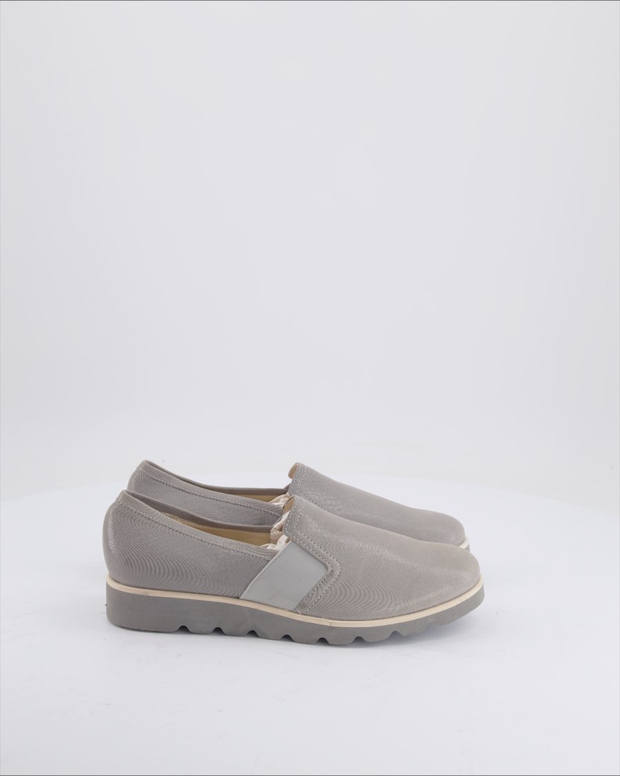 O.Uazi Flats Leather Grey Eu 38