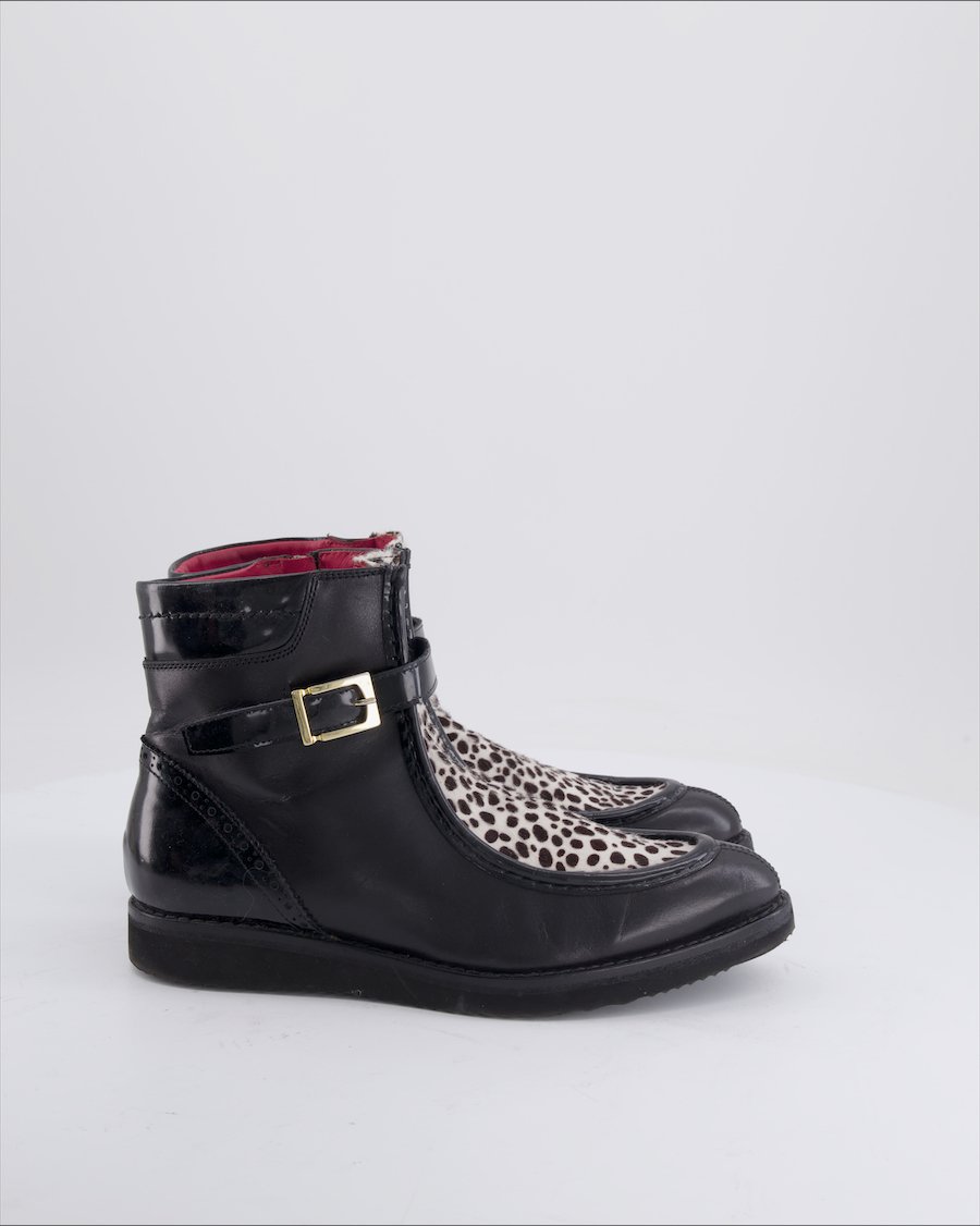 G.Lattanzi Ankle Boots Leather Black Eu 38