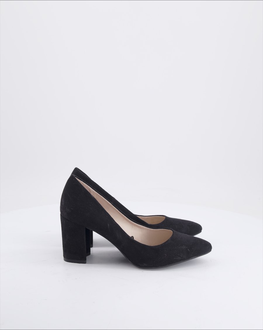 H&M Heels Suede Black Eu 37