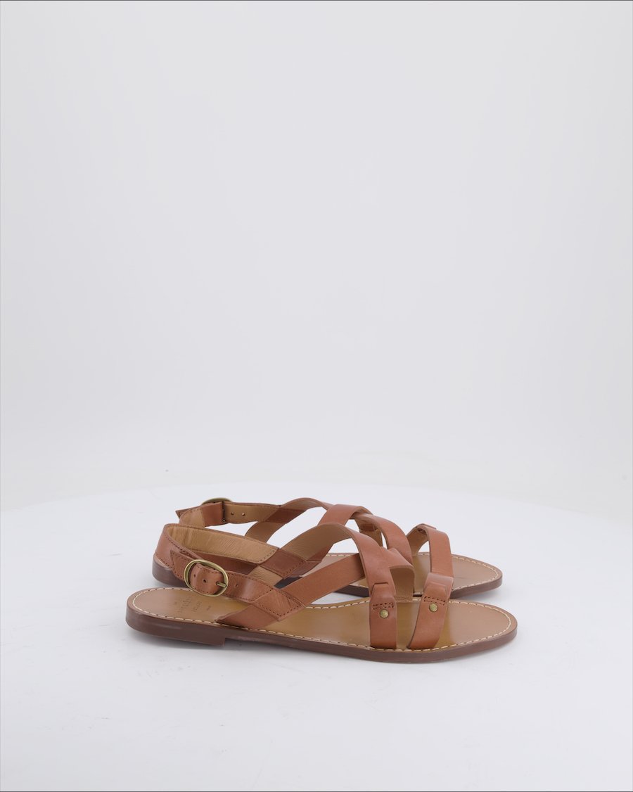 Senzane Sandals Leather Brown Eu 37