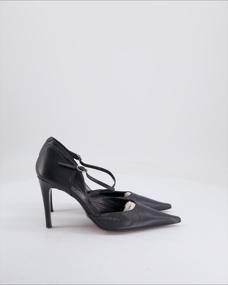 Oxmox Heels Leather Black Eu 38