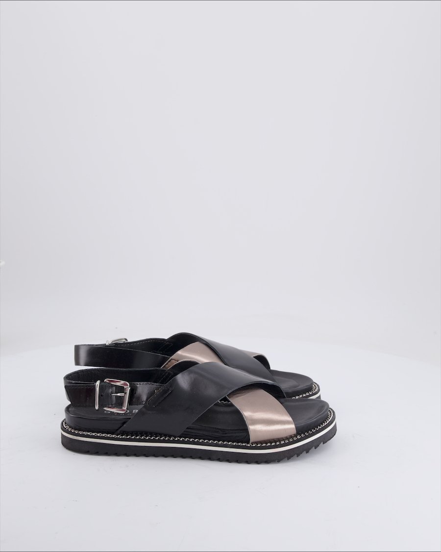 Globus Sandals Leather Black Eu 37