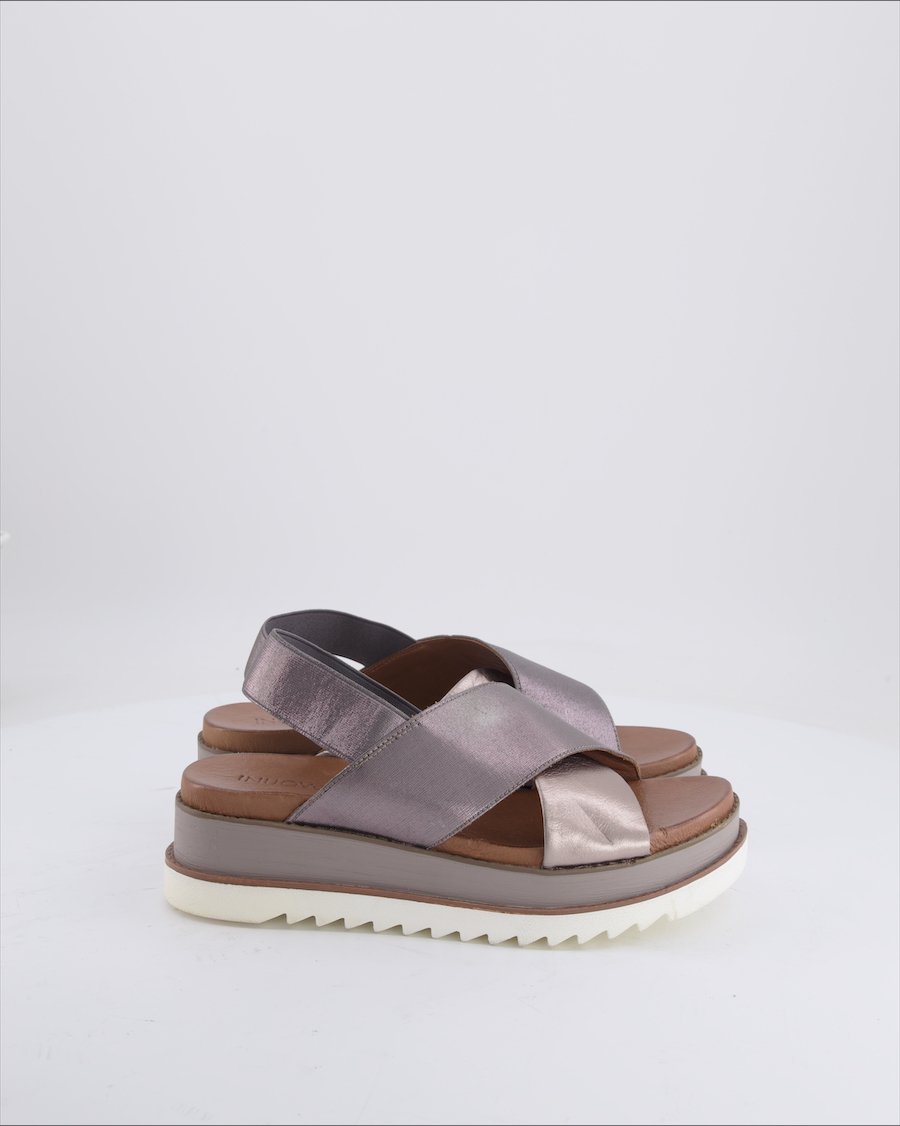 Inuovo Sandals Leather Silver Eu 38