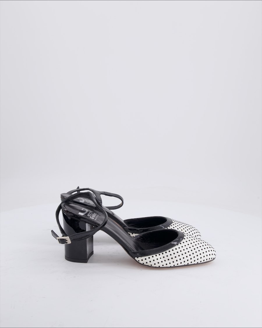 Godiva Heels Leather White Eu 38