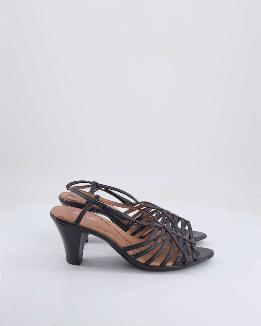 Clarks Heels Leather Black Eu 39