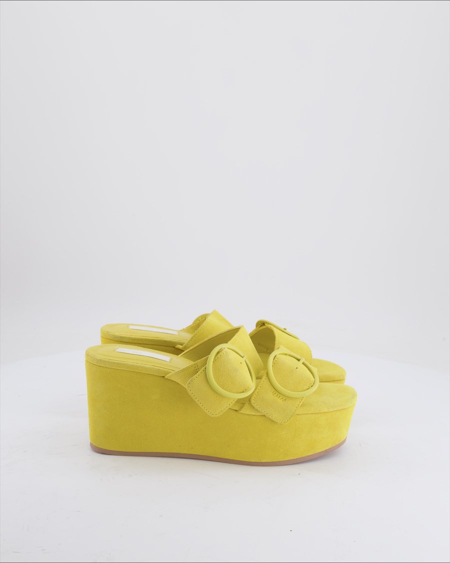 H&M Sandals Suede Yellow Eu 38