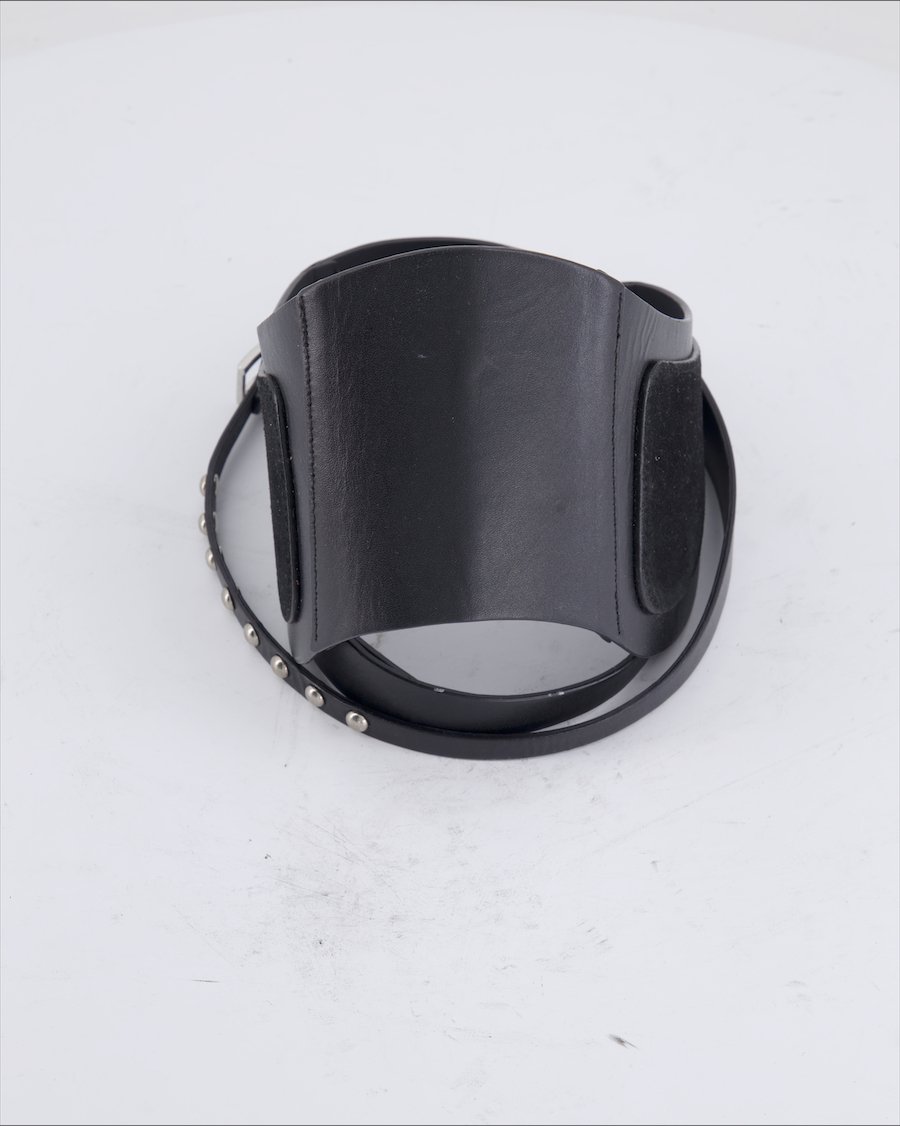 Pinko Belt Leather Black