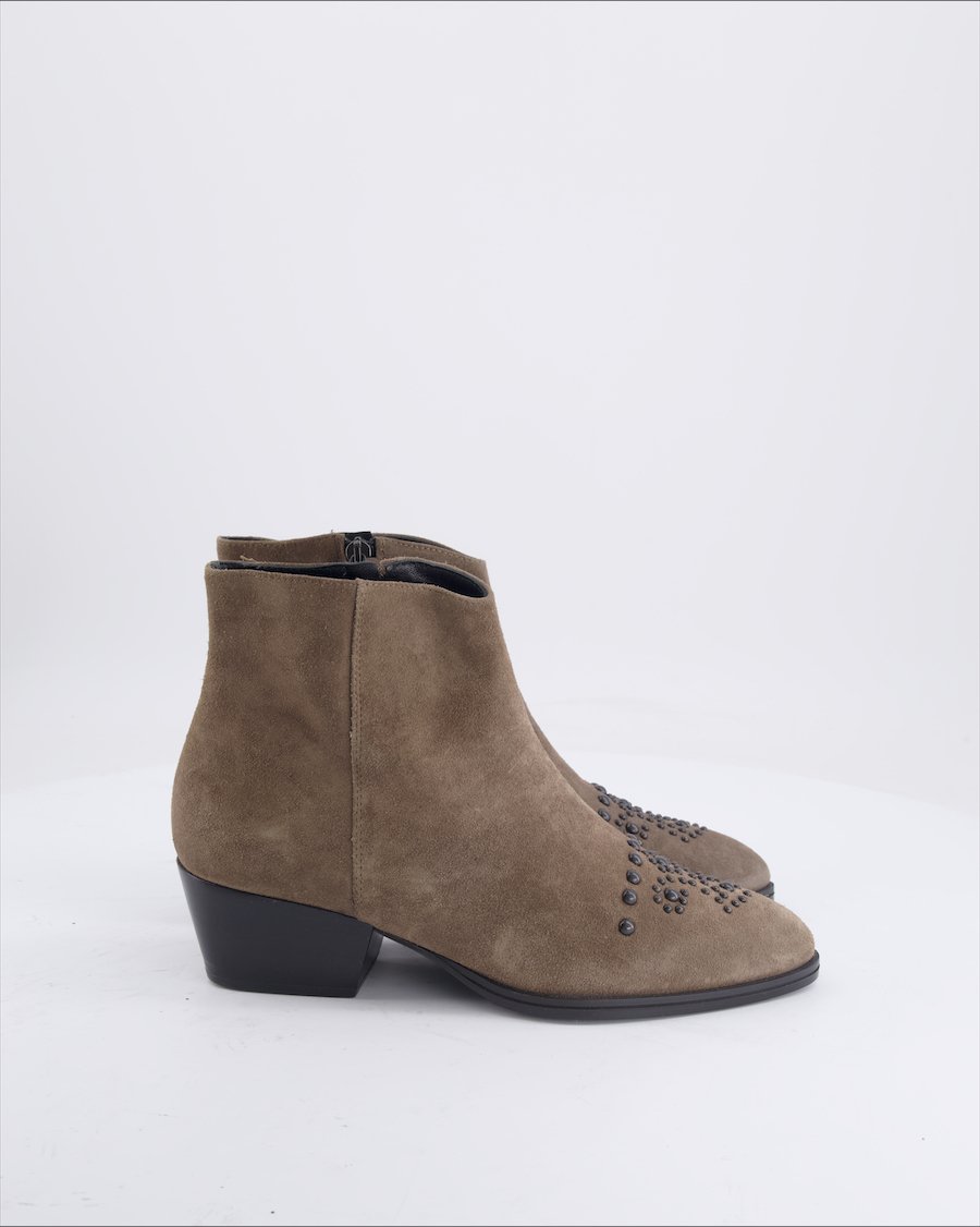 1874 BY WALDER Ankle Boots Suede Brown Eu 39