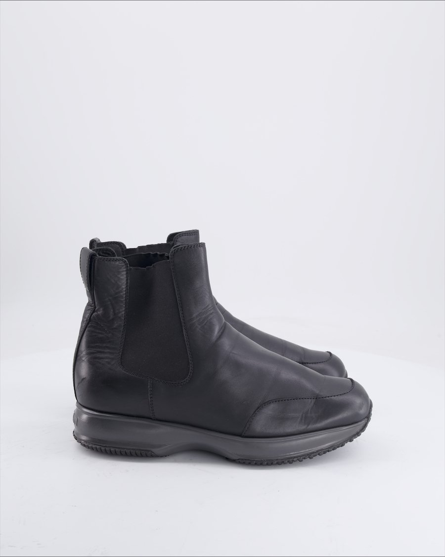 Hogan Ankle Boots Leather Black Eu 39.5