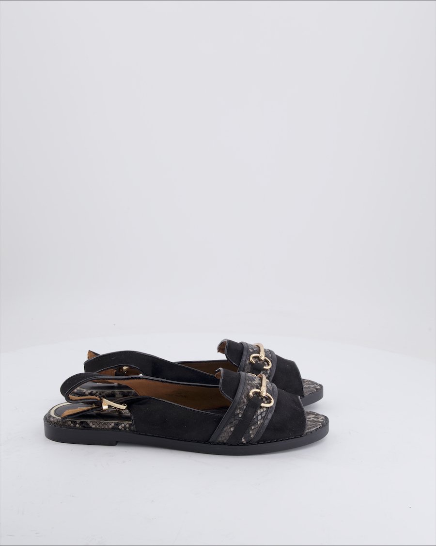 River Island Sandals Leather Black Eu 38