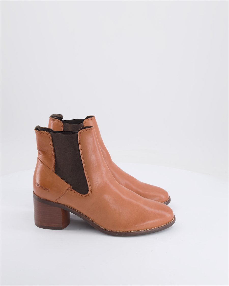 Ten Points Ankle boots Leather Camel 39 EU