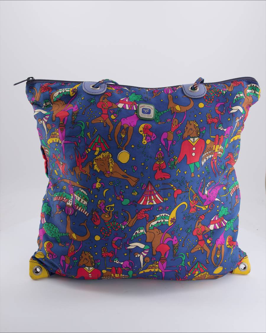 Piero Guidi Handbags Cloth Blue