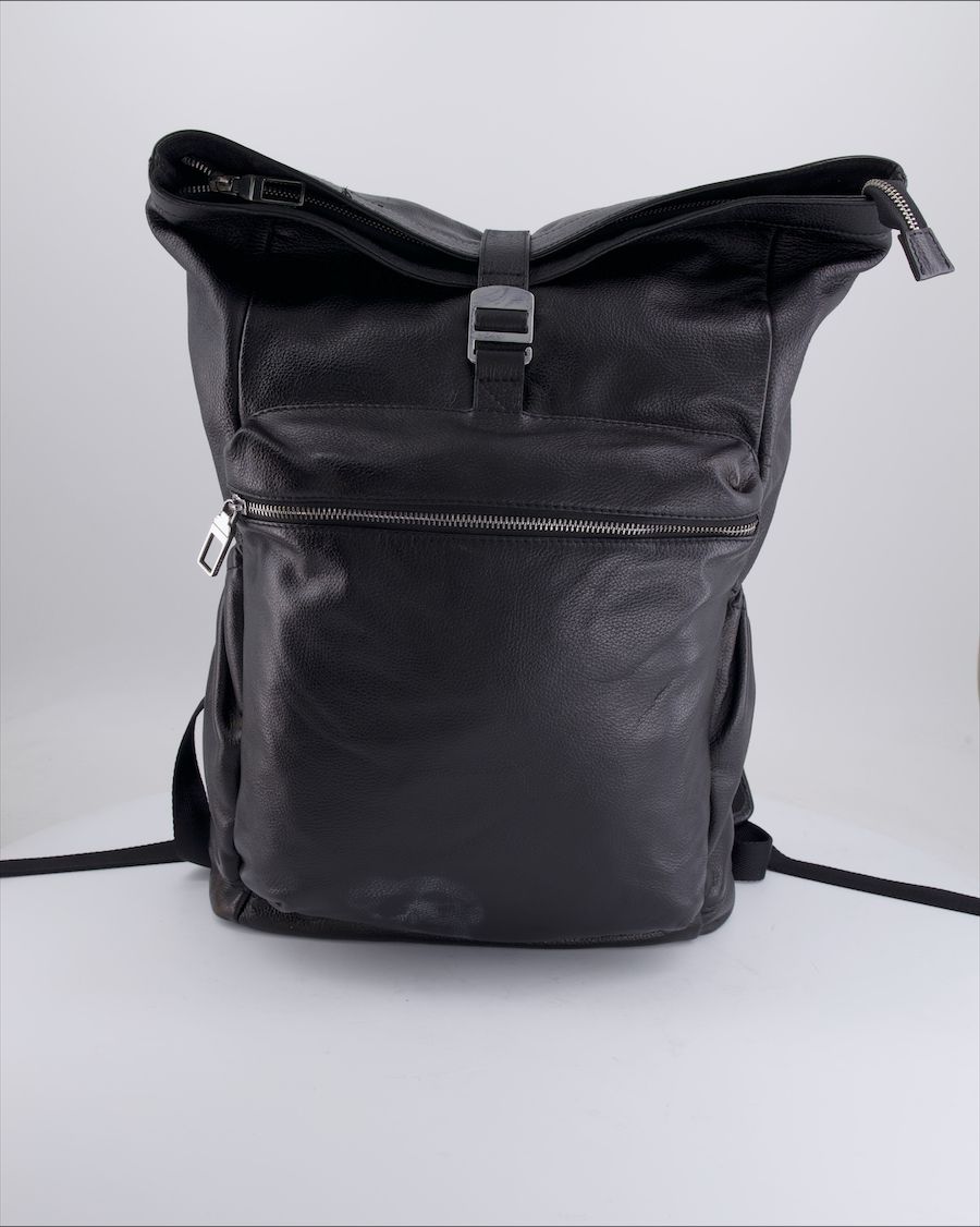 Zara Backpacks Leather Black