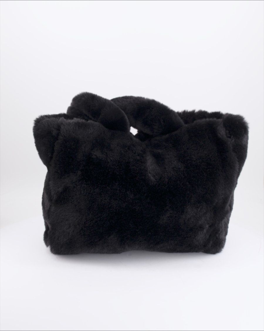 Clockhouse Shoulder bags Faux fur Black