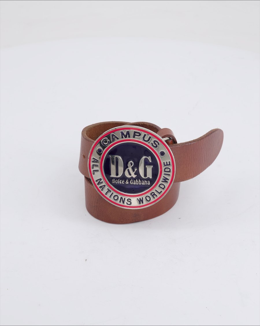 Dolce & Gabbana Belts Leather Brown 100 cm