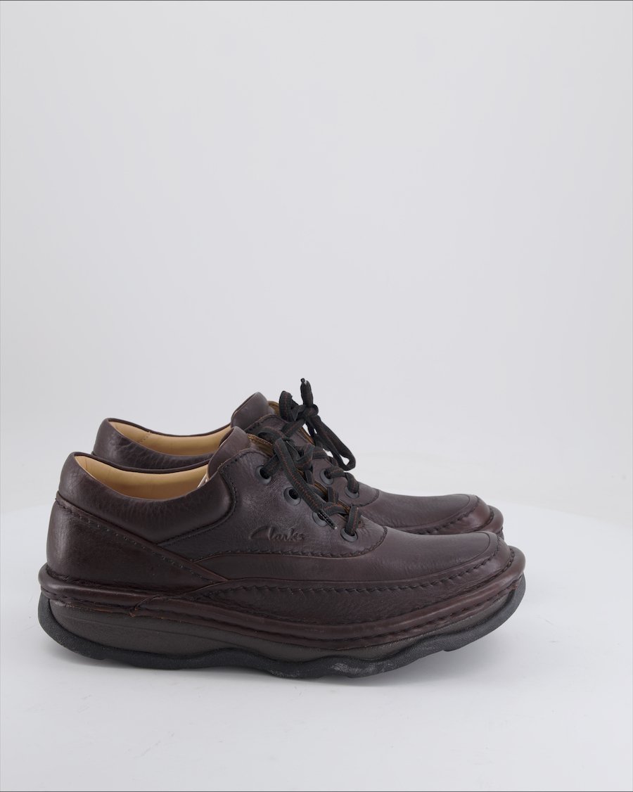 Clarks Lace Ups Leather Brown 42 EU