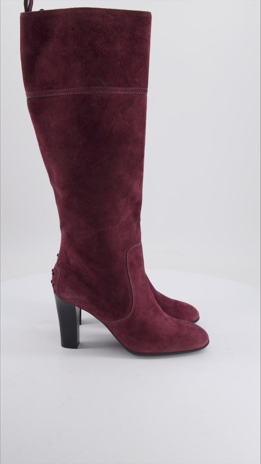 Tod'S Boots Suede Burgundy 36 EU