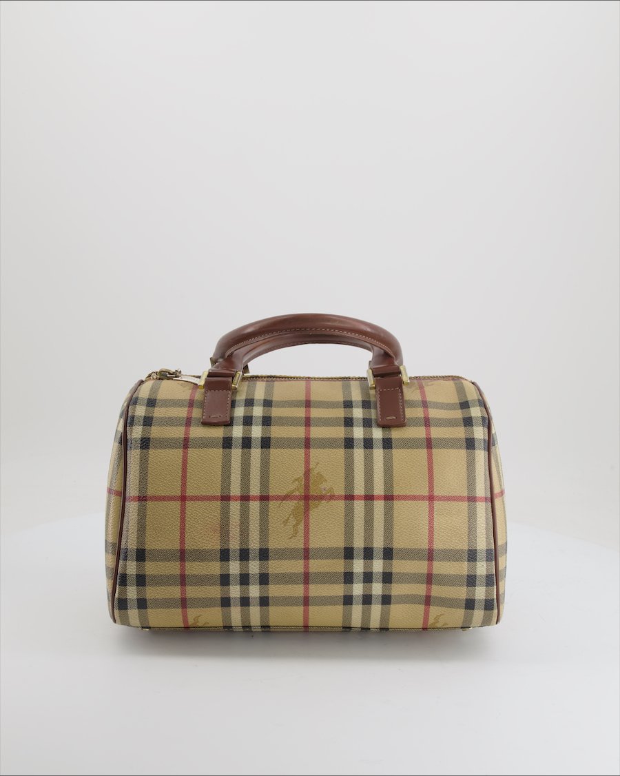 Burberry Handbags Leather Beige