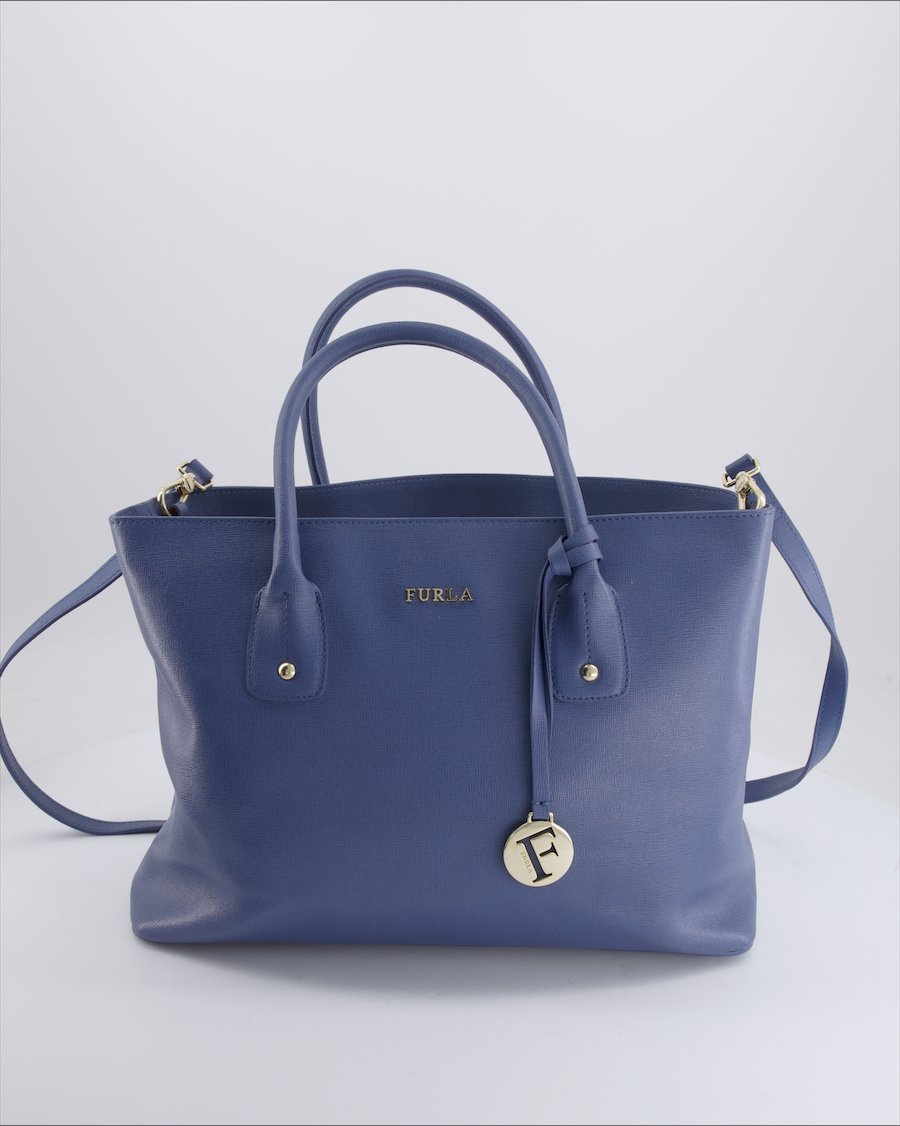 Furla Handbags Leather Blue