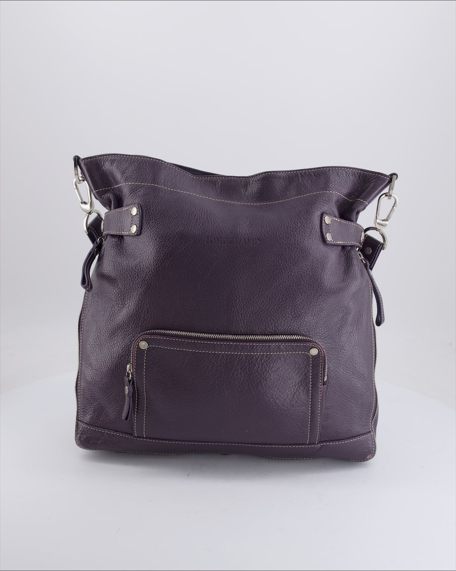 Longchamp Shoulder bags Leather Purple