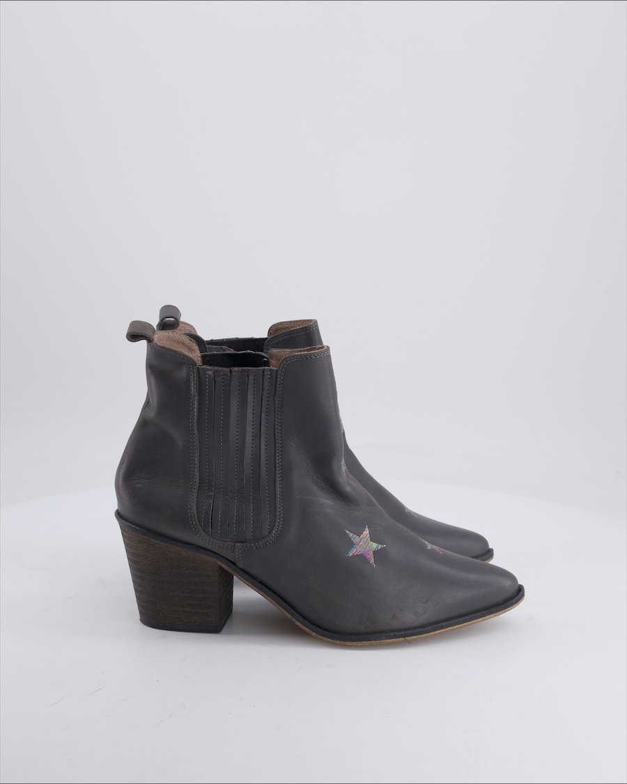 Heine Ankle boots Leather Anthracite 40 EU