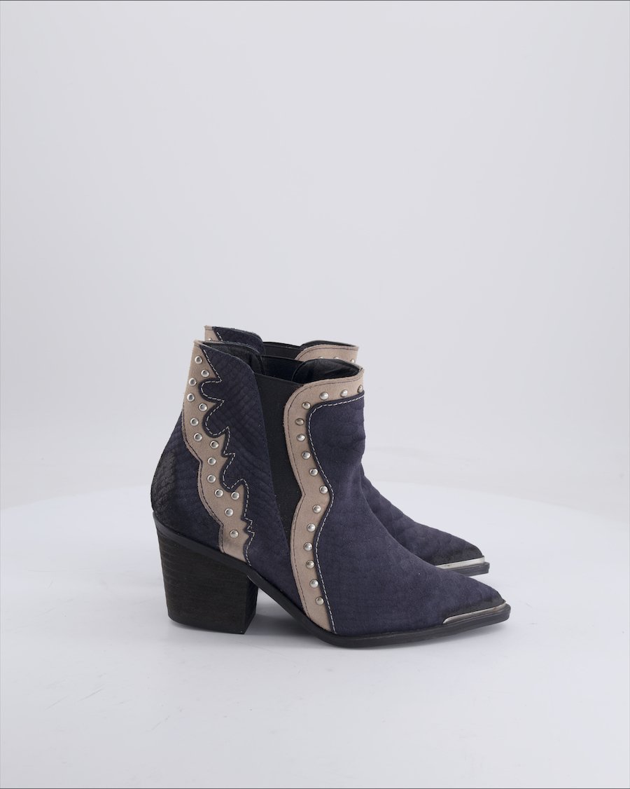 Heine Ankle boots Suede Blue 35 EU