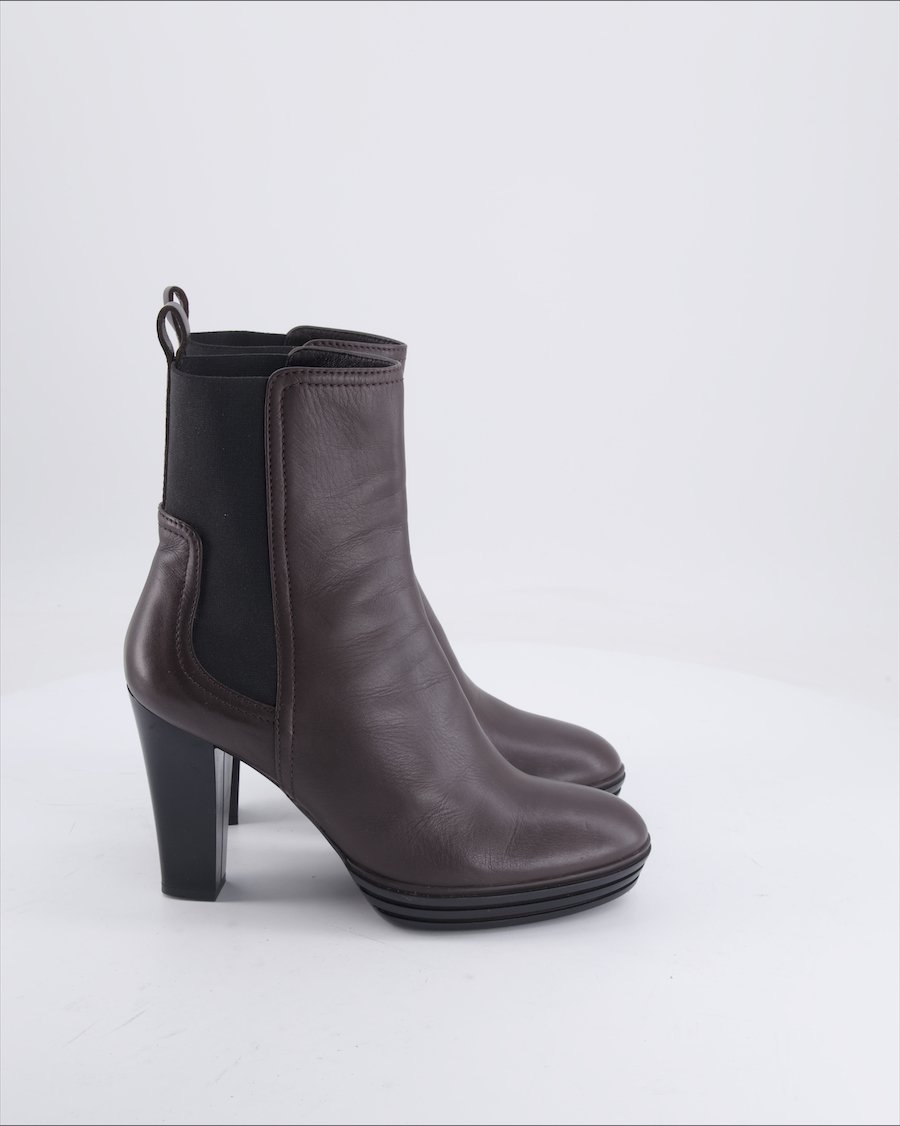 Hogan Ankle boots Leather Brown 39 EU