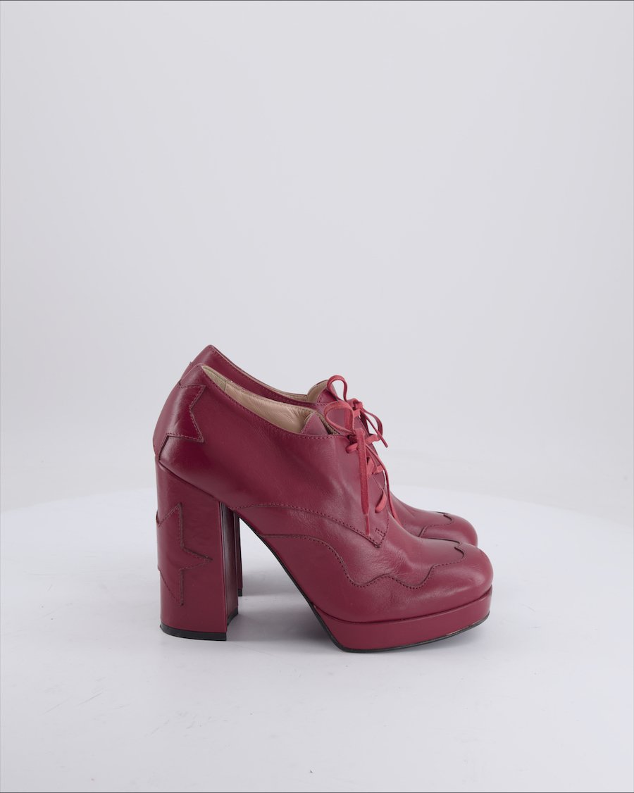 Pinko Heels Leather Red 38 EU