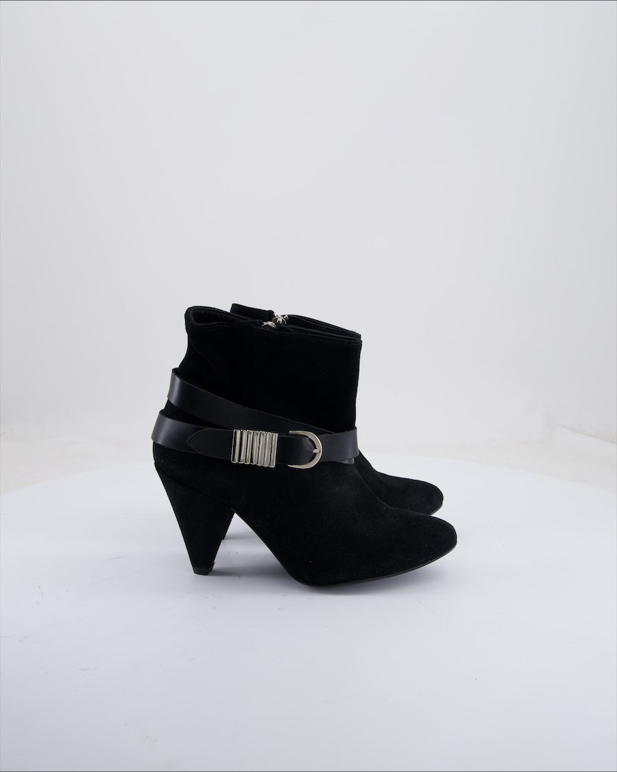 Sandro Ankle boots Suede Black 38 EU
