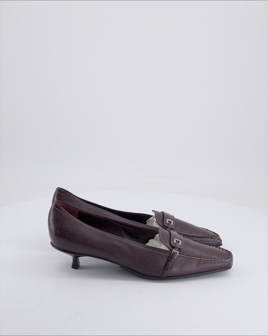 Prada Heels Leather Brown 40 EU