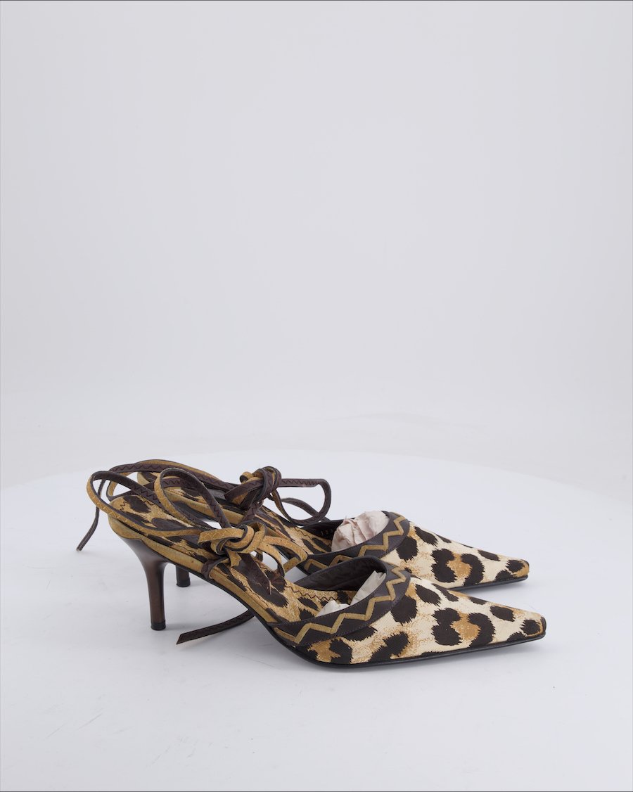 Casadei Heels Cloth Brown 40 EU