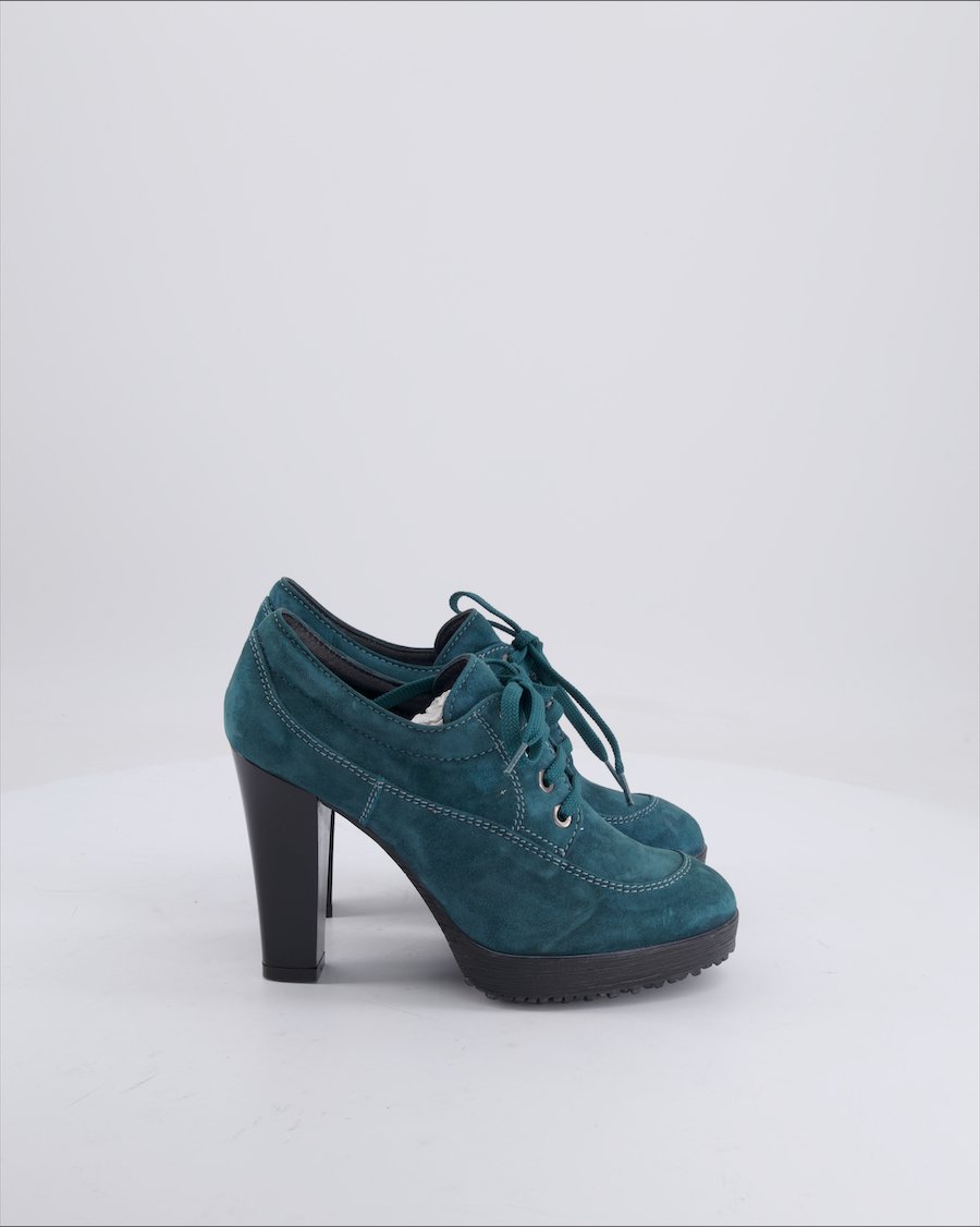 Hogan Heels Suede Green 36 EU