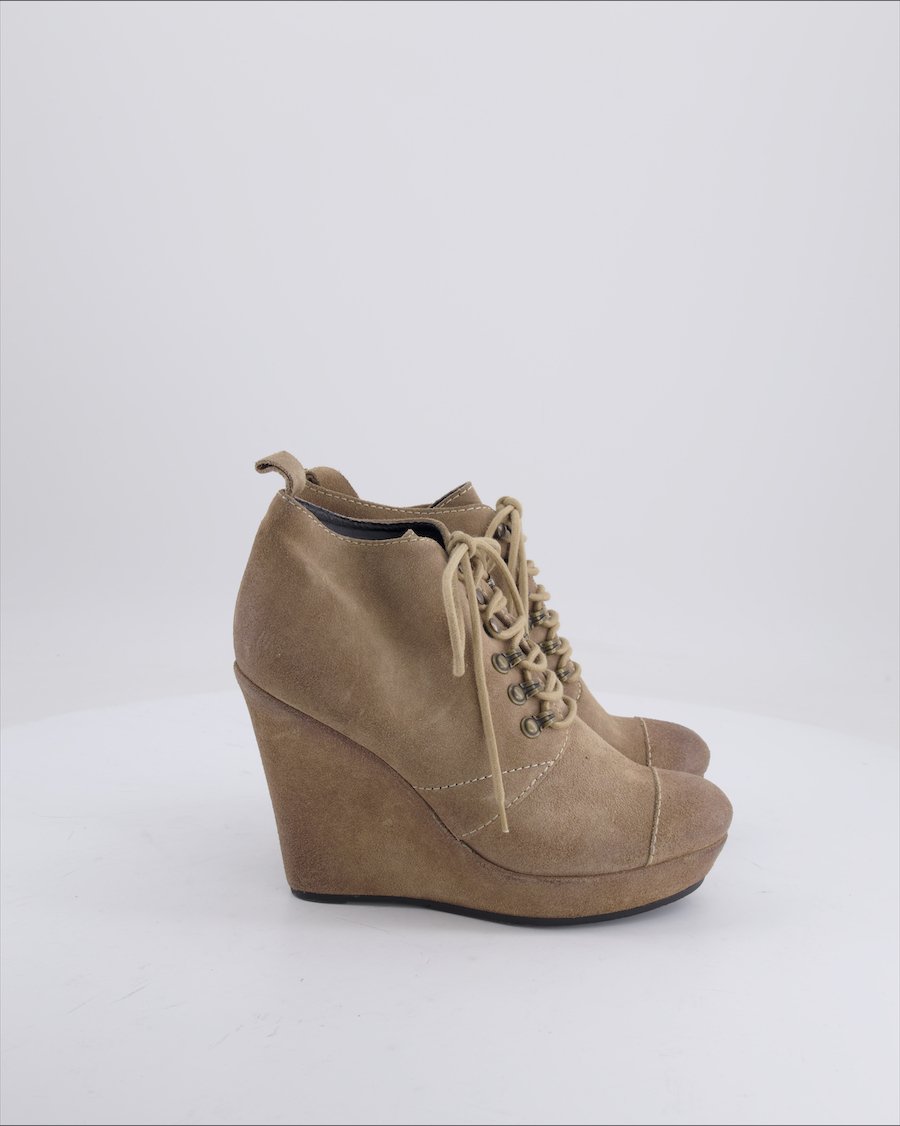 Diesel Ankle boots Suede Ecru 37 EU