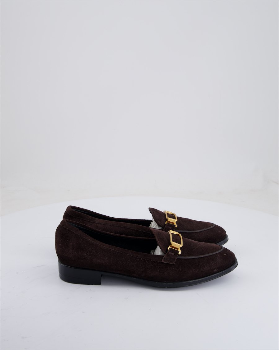 Tod'S Shoes Suede Brown 38 EU
