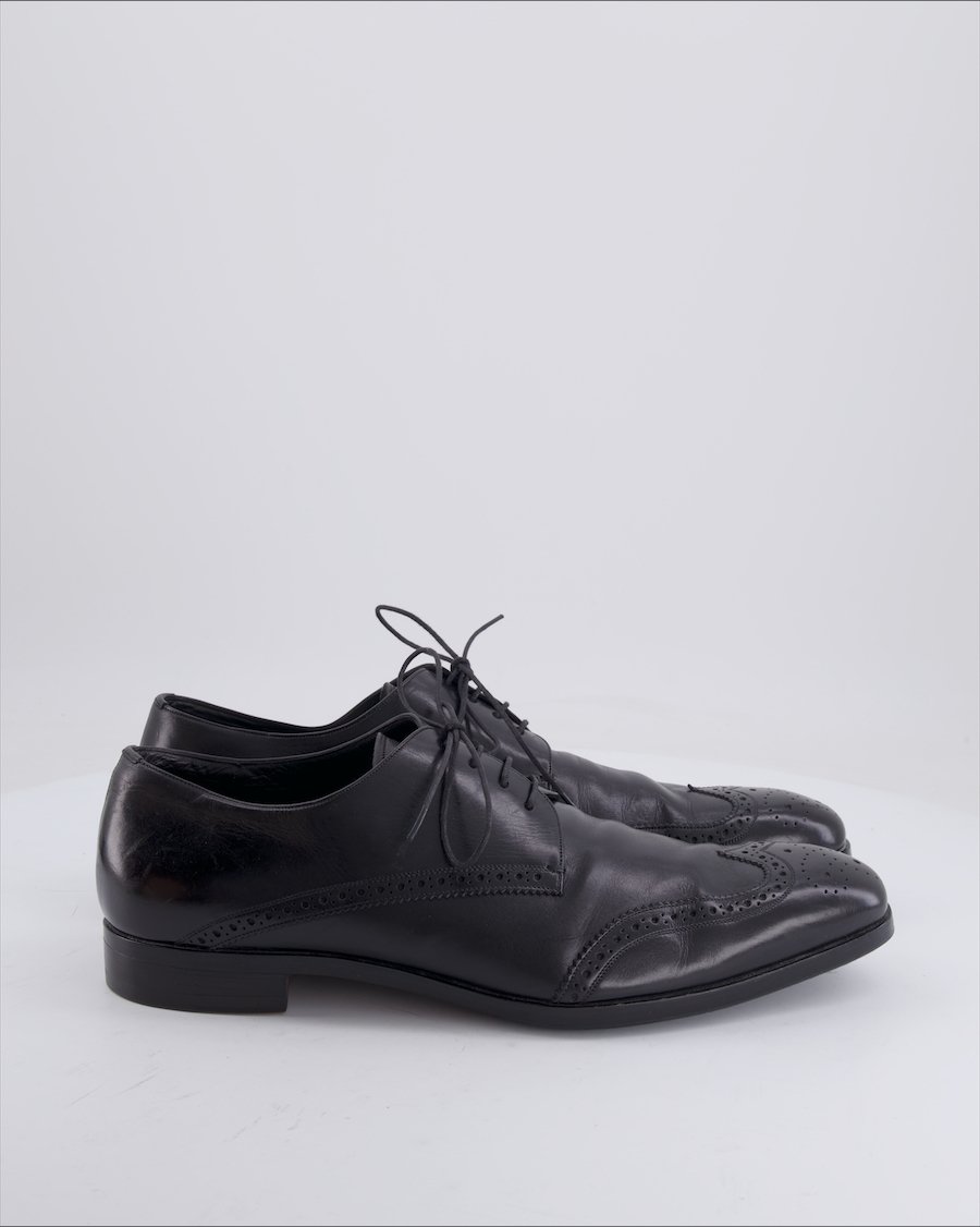 Prada Shoes Leather Black 44 EU